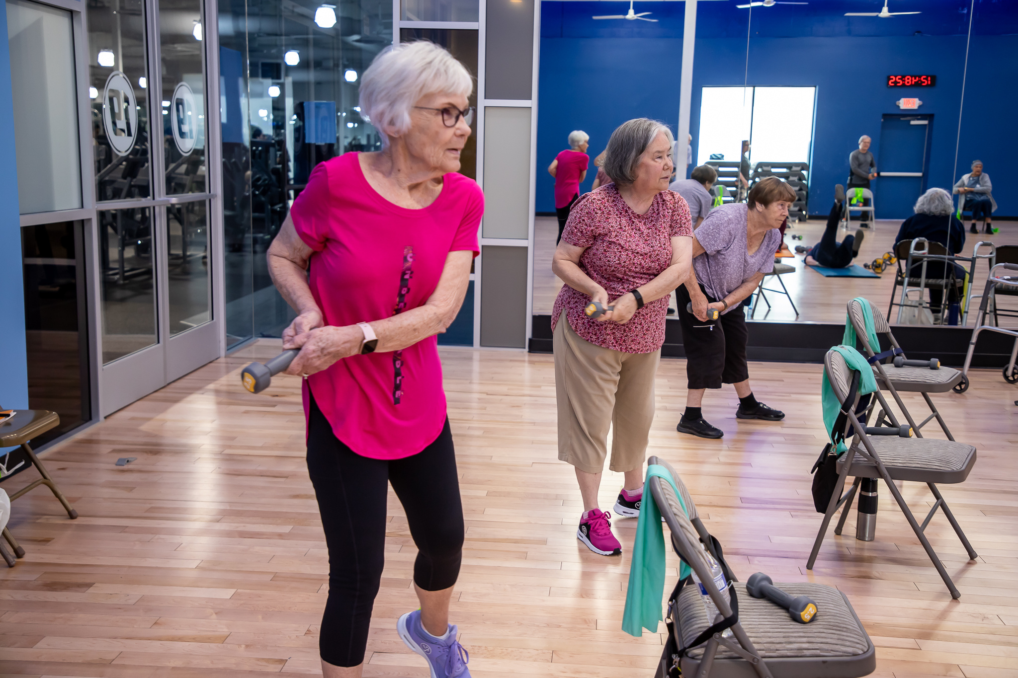 Senior Fitness Class at Fitness 19